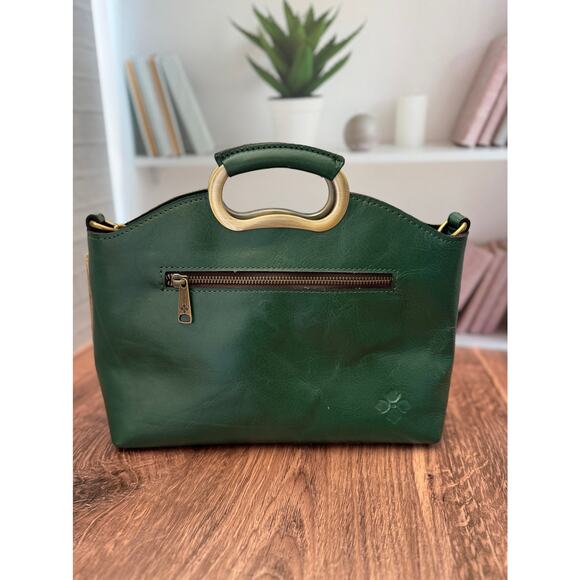 Patricia Nash Valletta Soft Green Top Handle Satchel Bag Handbag NWT leather - Picture 6 of 8